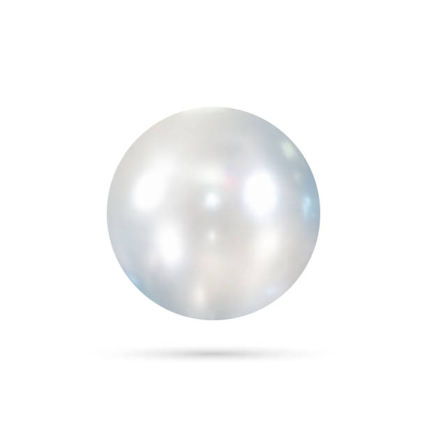 istock Pearl elegant design element for decoration advertising, banner, poster, Vector bright pearl isolated on light background. eps 10 1361536056
