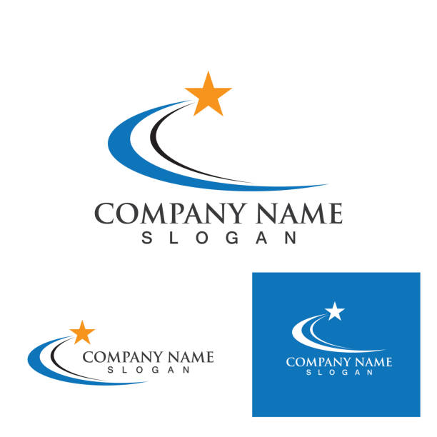 circle star business logo und symbol - ellipse stock-grafiken, -clipart, -cartoons und -symbole