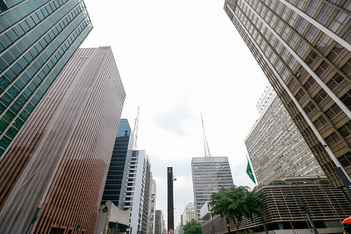 Modern buildings on Paulista Avenue, Sao Paulo, Brazil