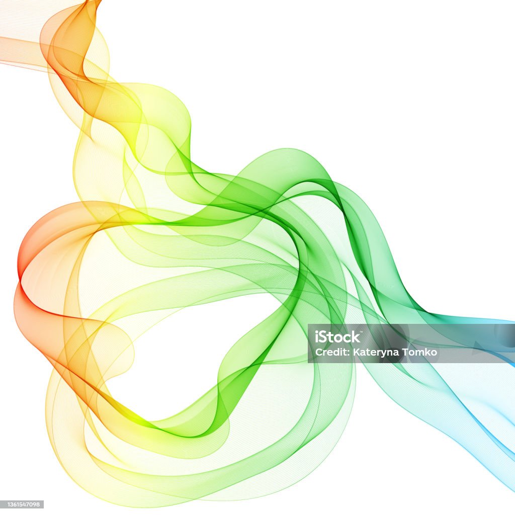Simple Wave Colored Design Colored Abstract Original Wave Design Element Eps 10 Stock Illustration ...