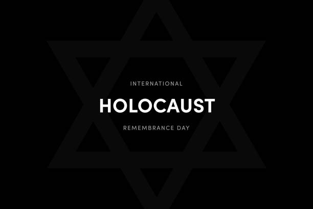 illustrazioni stock, clip art, cartoni animati e icone di tendenza di giornata internazionale della memoria dell'olocausto il 27 gennaio - auschwitz