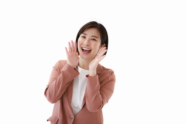 istock Female employees cheering 1361548276