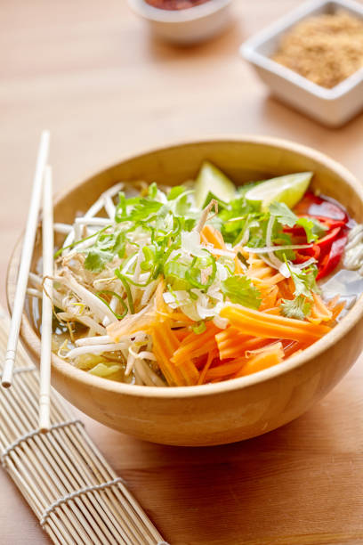 Rice noodle soup