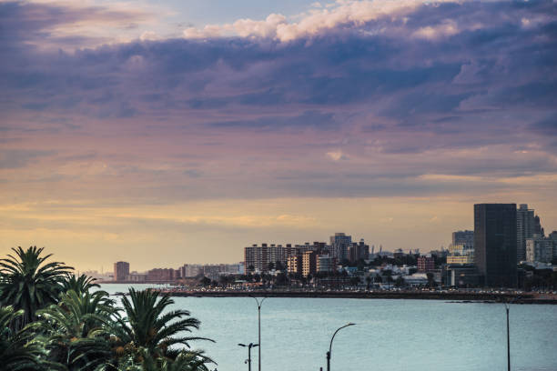 istock Sunset at Montevideo City. 1361579674