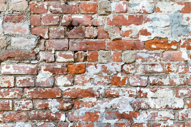 istock Old red brick wall texture. Brickwall of historical bricks, background. 1361582483