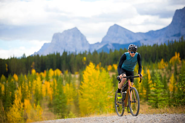 istock Canmore Gravel Road Bicycle Ride 1361583393