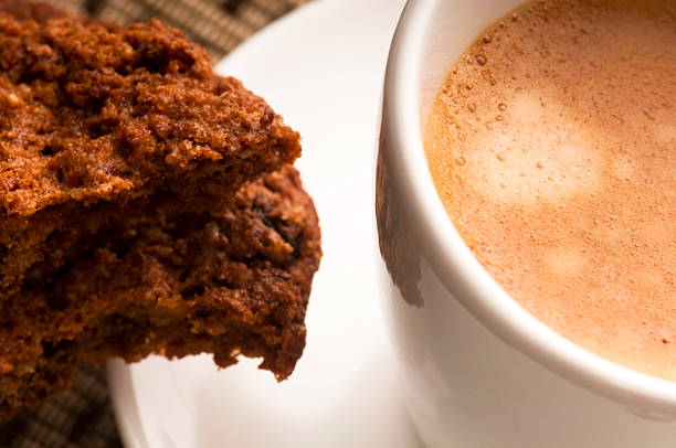 istock Cookies with hot coffee 136158801