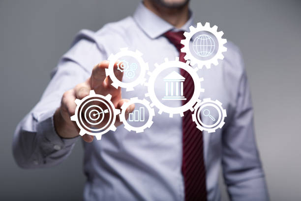 istock automatic business management. gear icons 1361588915
