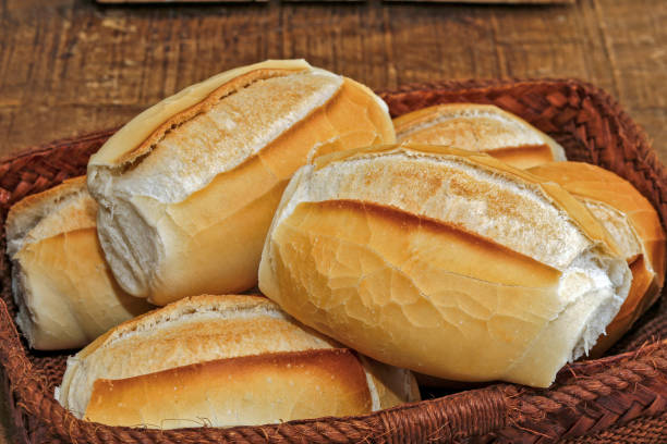 istock French bread basket on rustic wooden background 1361590631
