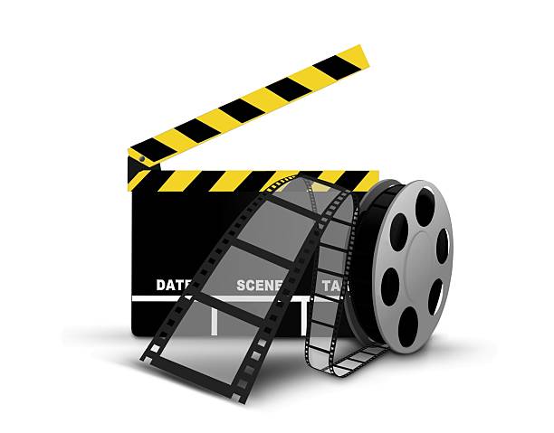 istock Clapperboard and film reel 136159290