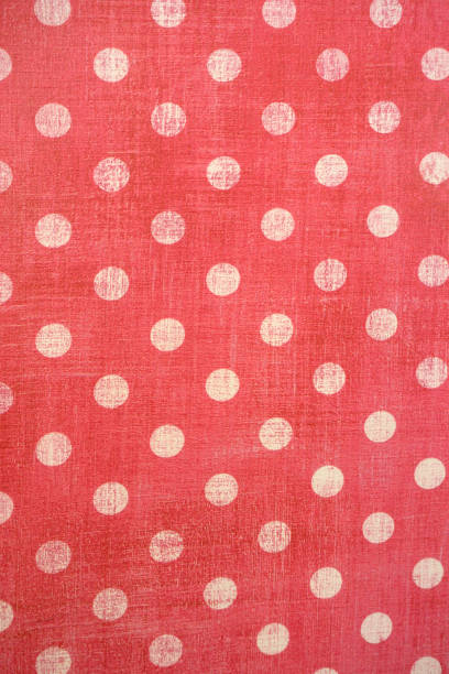 istock Red and white polka dots , close up 1361593472