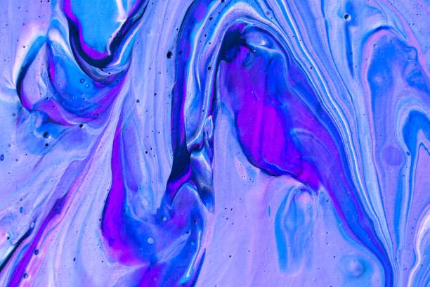 istock Fluid art painting. Abstract decorative marble texture. 1361594903