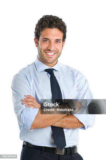 Smiling Business Man Stock Photo - Download Image Now - White Background, Latin American and Hispanic Ethnicity, Men