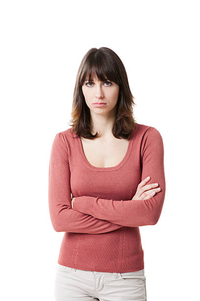 istock Beautiful woman looking sad 136159547