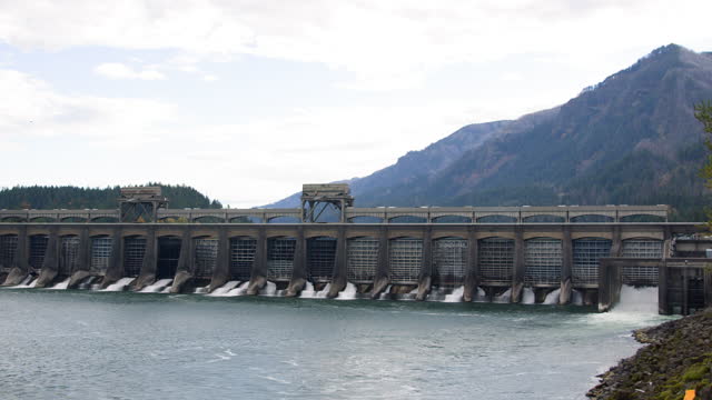 Bonneville Dam with Spillway