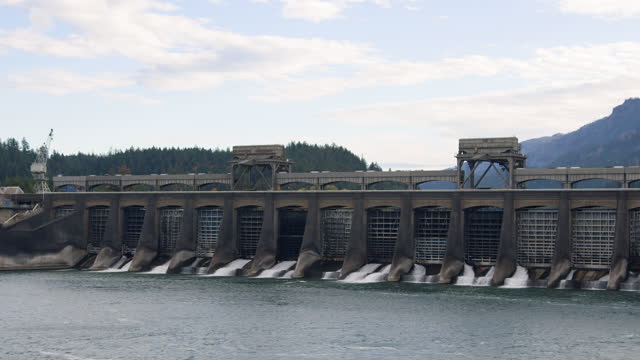 Bonneville Dam with Spillway
