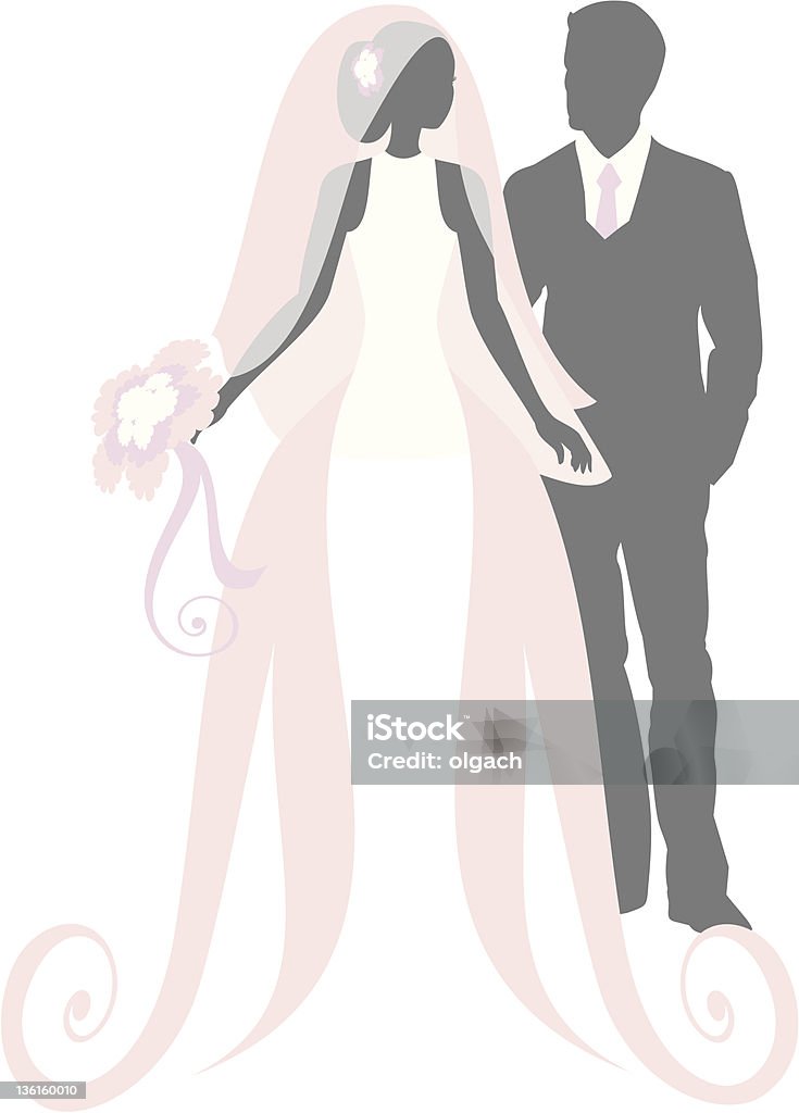 Matrimonio - arte vettoriale royalty-free di Abbigliamento