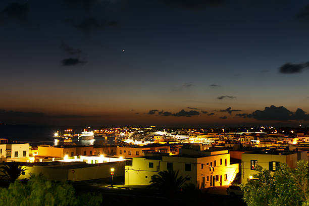 istock Playa Blanca  by Night,Lanzarote,Spain 136160144
