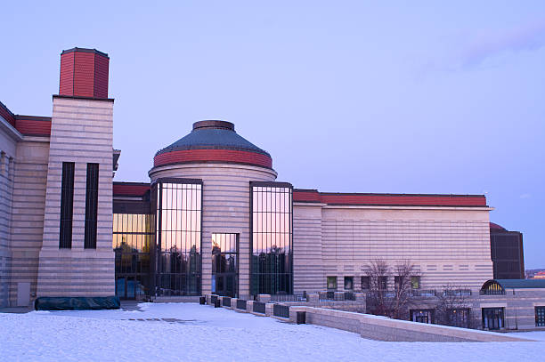 istock Minnesota History Center and Terrace at Dusk 136160978