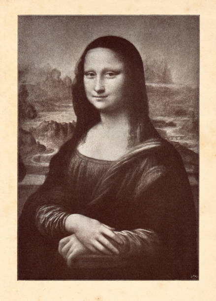 Oil painting of Mona Lisa from Leonardo da Vinci 1898 Oil painting of Mona Lisa from Leonardo da VinciOriginal edition from my own archivesSource : 1898 Velhagen Monatsheft mona lisa stock illustrations