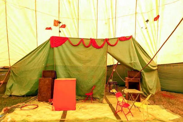 Photo of Stage of circus traveling