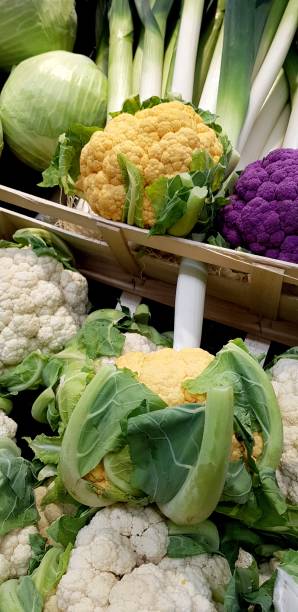 istock Cabbages and leeks and cauliflowers 1361627011