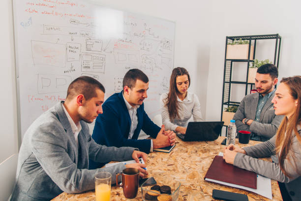 istock Internal meeting in the office 1361634635