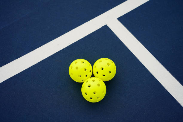 istock Pickleballs on court 1361637733