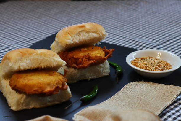 istock Indian famous snack Vada pav 1361653318