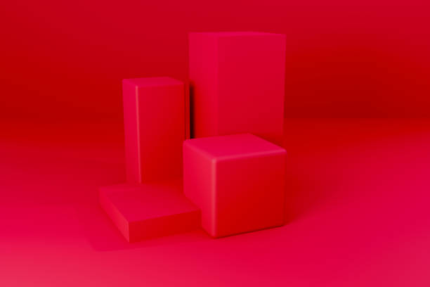 istock 3D Render, Podium pedestal or platform in blank space background minimal, 3d product mockup, Product presentation 1361663438