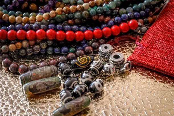 Photo of natural stone beads