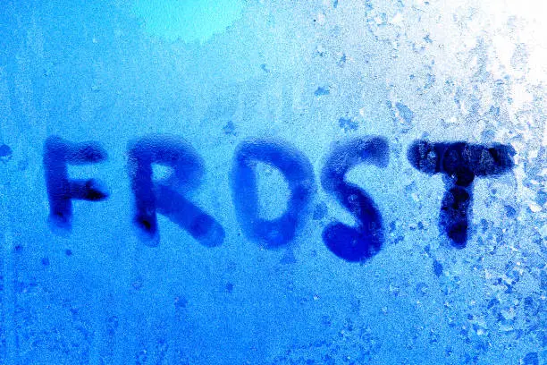 Handwritten Inscription Frost on the Ice