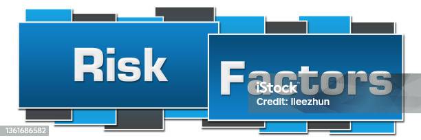 Health Risks Blue Risk Factors Blue Grey Horizontal Squares Boxes Stock Illustration ...