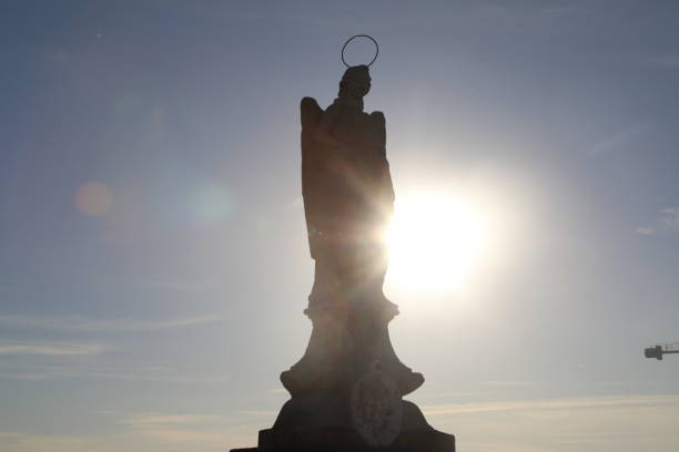 istock sculpture OF THE ANGEL 1361695254