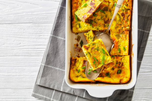 istock Oven Baked Denver Omelette in a baking dish 1361698981