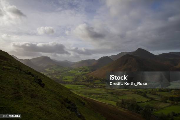Causey Pike From Catbells Fell The Lake District Stock Photo - Download Image Now - Adventure, Beauty, Beauty In Nature