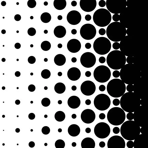Vector illustration of Large double duotone pattern