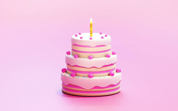 istock 3d illustration of minimal cake 1361708482
