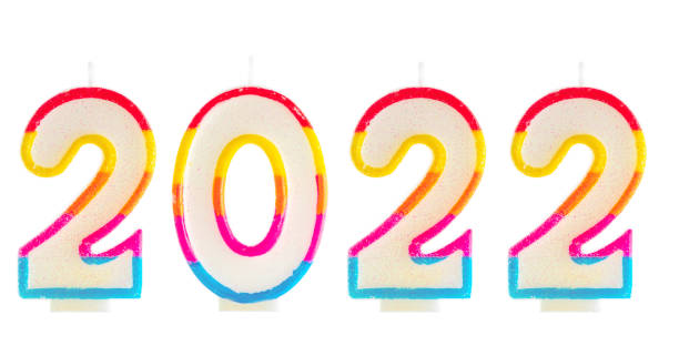 istock 2021 Happy new year burning party candles 1361709886