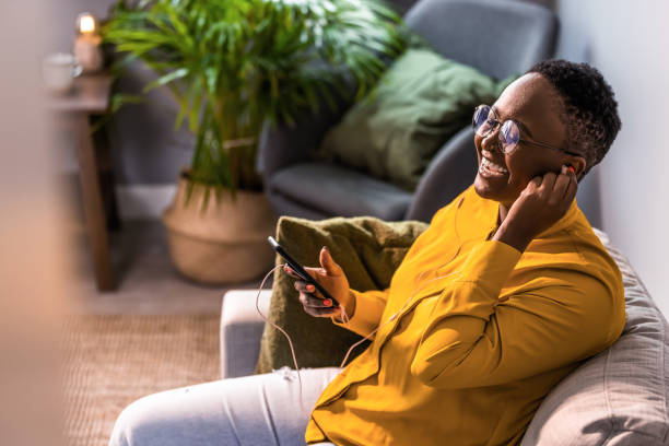 istock Nothing is as relaxing as listening to music 1361720864