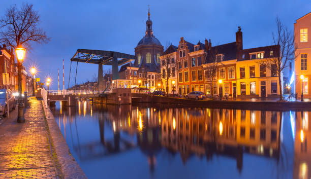 istock Leiden canal Oude Vest 1361722132