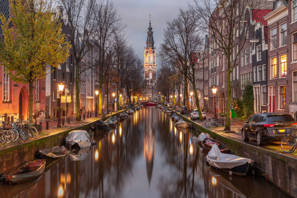 istock Amsterdam canal with Zuiderkerk 1361722169