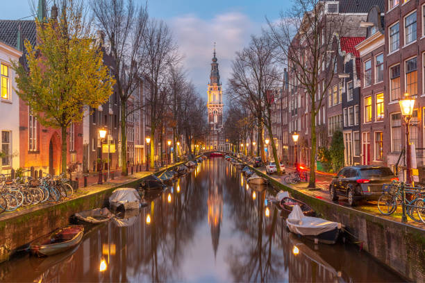 istock Amsterdam canal with Zuiderkerk 1361722186