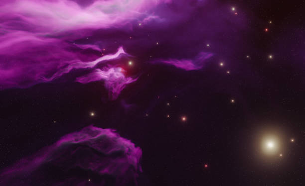 istock Night sky with stars and nebula 1361723328