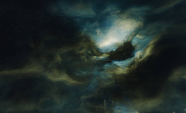 istock Night sky with stars and nebula 1361723589