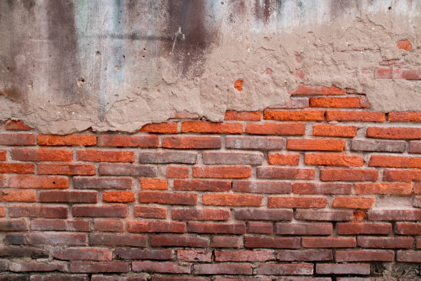istock Old vintage Brick wall in Vietnam 1361730267
