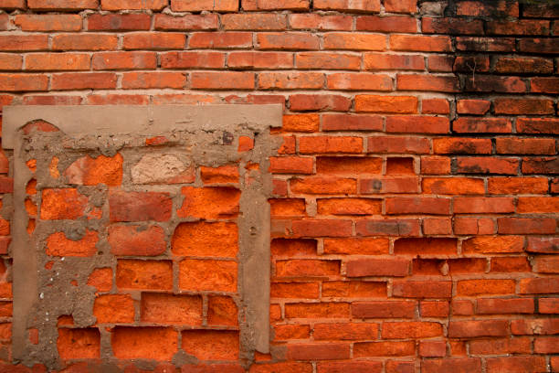 istock Old vintage Brick wall in Vietnam 1361730926