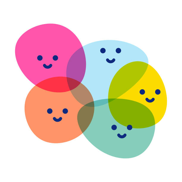 blob 감정 - sadness depression smiley face happiness stock illustrations