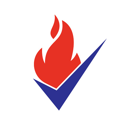 Fire Testing Logo Fire Check Vector Logo Design Template Fire Prevention And Safety Logo ...