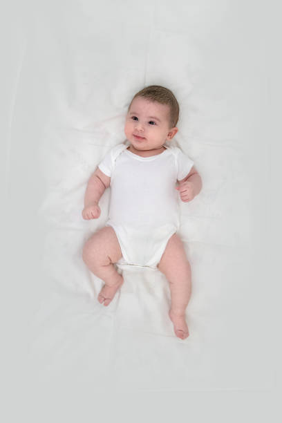 białe body dla niemowląt - body concious zdjęcia i obrazy z banku zdjęć